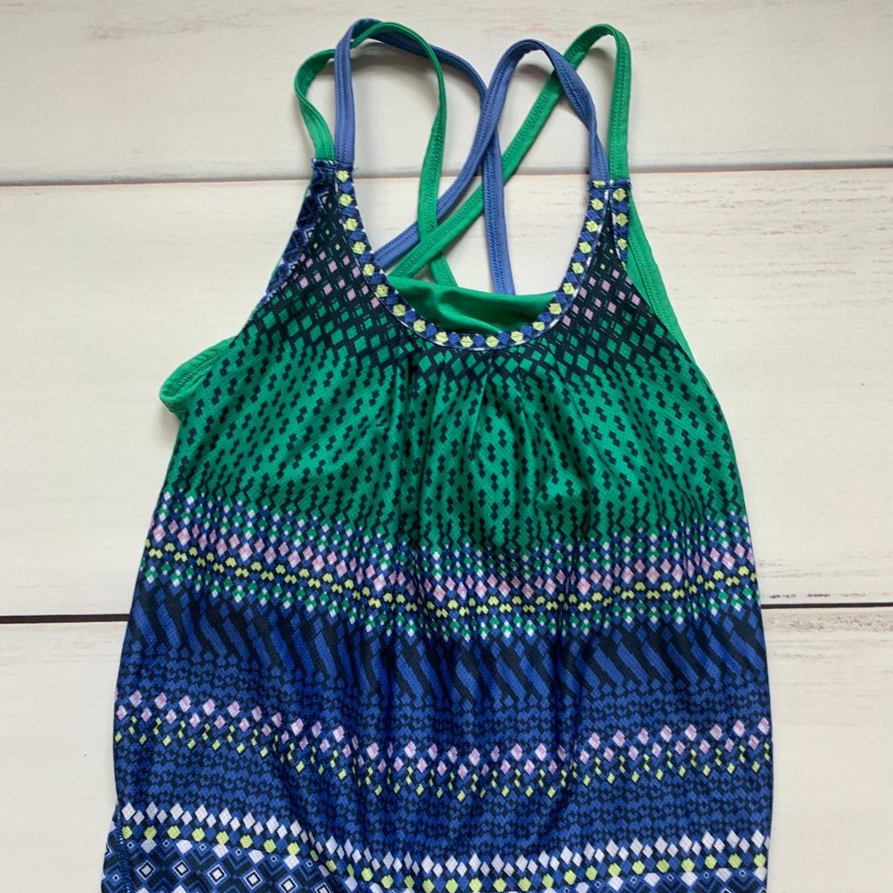 Pretty Athletic top w inner bralette FILA sz 7/8